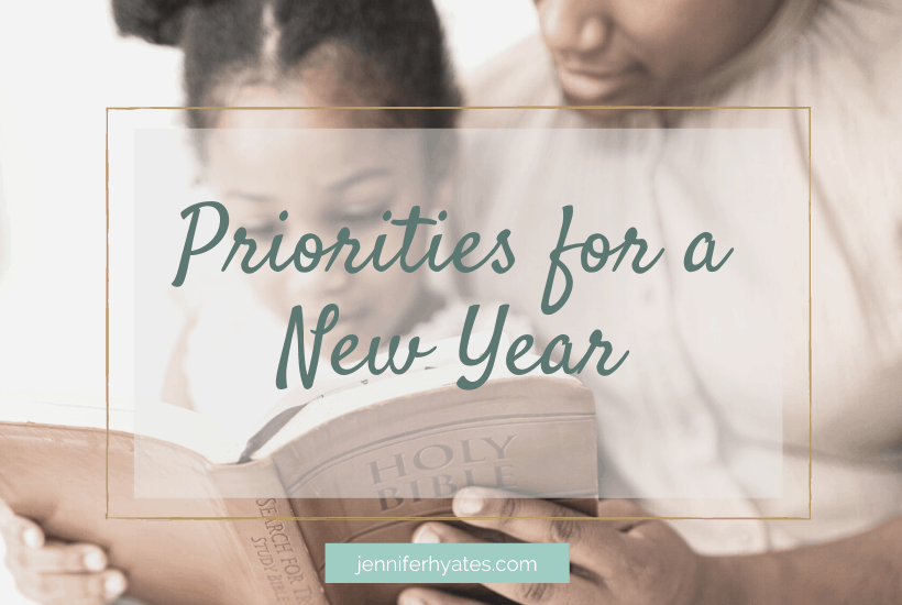 Priorities for a New Year